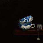 Teatime, 40 x 30 cm, olieverf op paneel